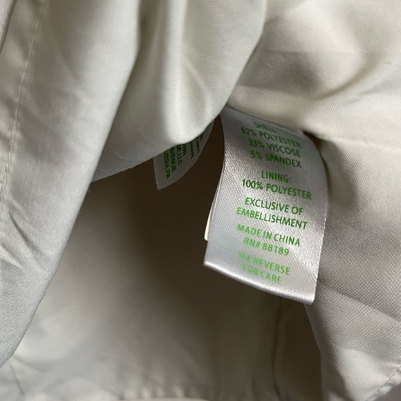 Lilly Pulitzer Women’s Bennett Shift Bead Jewel Dress Cameo White 2 - Picture 7 of 12